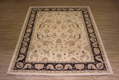 100% Wool Cream Afghan Veg Dye Rug AVE028054 3.38 x 2.78 Handknotted in Afghanistan with a 6mm pile