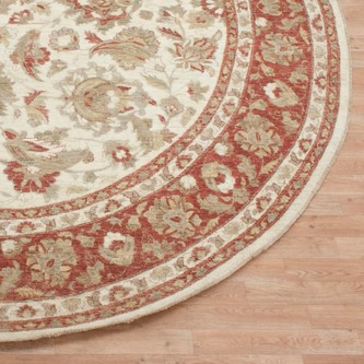 100% Wool Cream Afghan Veg Dye Rug AVE075082 305x305 Handknotted in Afghanistan with a 5mm pile Image 2