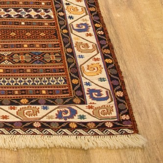 100% Wool Brown Persian Sirjan Kelim PSK018000 180 x 112 Handknotted in Iran with a 3mm pile Image 2