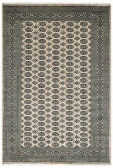 100% Wool Beige Fine Pakistan Bokhara Rug Design Handknotted in Pakistan with a 10mm pile Image 2