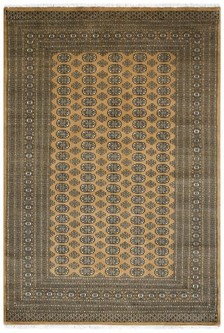 100% Wool Gold Fine Pakistan Bokhara Rug Design Handknotted in Pakistan with a 10mm pile Image 2