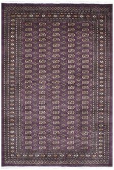 100% Wool Purple Fine Pakistan Bokhara Rug Design Handknotted in Pakistan with a 10mm pile Image 2