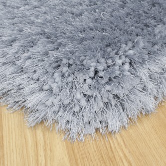 100% Polyester Grey Shaggy Rug Design Handmade in China with a 45mm pile