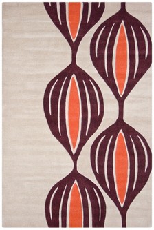 100% Wool Multi Ella Claire Vibrance Indian Rug Handmade in India with a 18mm pile Image 2