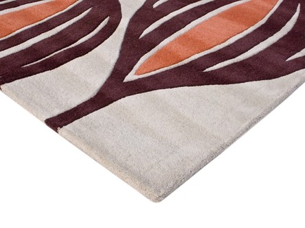 100% Wool Multi Ella Claire Vibrance Indian Rug Handmade in India with a 18mm pile Image 3