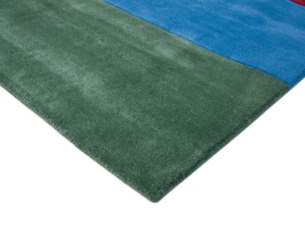 100% Wool Multi Ella Claire Vibrance Indian Rug Handmade in India with a 18mm pile Image 3