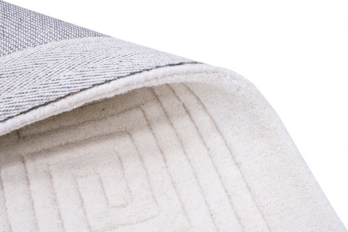 100% Wool Cream Mahal Indian Rug Design Handmade in India with a 18mm pile Image 5