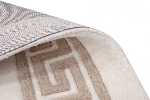 100% Wool Cream Mahal Indian Rug Design Handmade in India with a 18mm pile Image 4