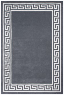 100% Wool Grey Mahal Indian Rug Design Handmade in India with a 18mm pile Image 3