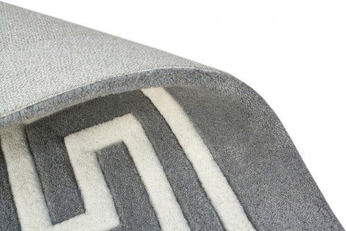 100% Wool Grey Mahal Indian Rug Design Handmade in India with a 18mm pile Image 5