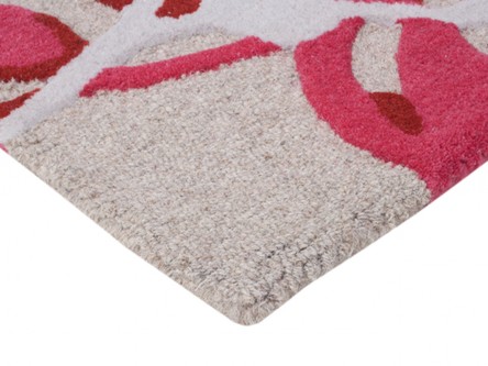 100% Wool Multi Ella Claire Exclusive Indian Rug Handmade in India with a 18mm pile Image 3