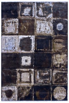 80% Wool/20% Silk Multi Ella Claire Rug Design Handknotted in India with a 12mm pile Image 2