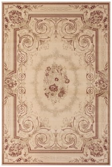 100% Wool Cream Kashimar Woven Rug Design Machine Woven in Egypt with a 12mm pile Image 2