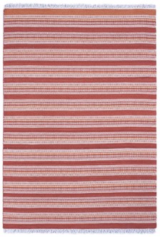 Wool woven onto Cotton Multi Indian Kelim Rug Handmade in India with a 5mm pile Image 2