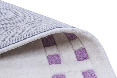 100% Wool Cream Indian Mahal Basket Weave Design Handmade in India with a 18mm pile Image 4