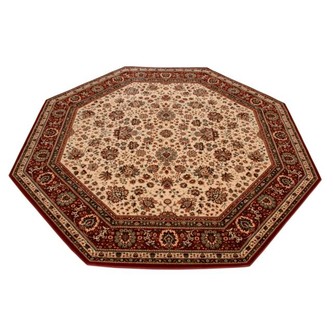 100% Wool Cream Kashmir Woven Rug Design Machine Woven T5 Grade in Belgium with a 10mm pile Image 6