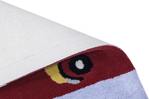 100% Wool Multi Kids Rug Multi Cars LKI026 Handmade in India with a 15mm pile Image 4