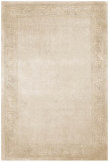 100% Wool Cream Handmade Chinese Rug Design in China with a 18mm pile