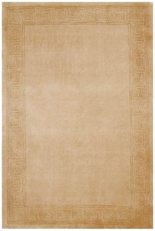 100% Wool Gold Handmade Chinese Rug Design in China with a 18mm pile