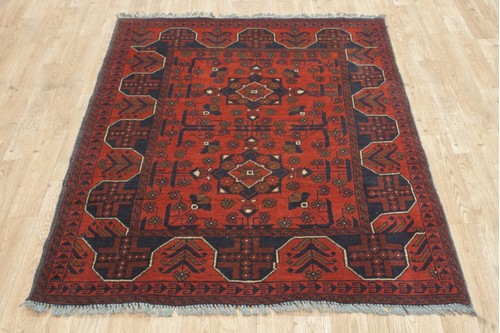 Afghan Kundoz Rug AKU014CHE 145x104 Handknotted 5mm