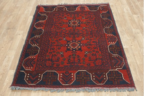 Afghan Kundoz Rug AKU014CHE 151x101 handknotted 5mm