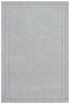100% Wool Grey HHL012 Lippa Plain Carved Indian Rug Design Handtufted in India with a 13mm pile