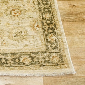 100% Wool Cream Afghan Veg Dye Rug AVE013090 149 x 97 Handknotted in Afghanistan with a 6mm pile Image 2