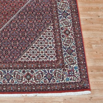 100% Wool Rust Persian Bidjar Carpet PBD027000 3.46 x 2.49 Handknotted in Iran with a 16mm pile Image 2