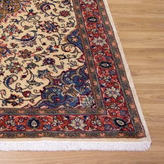 100% Wool Multi Persian Sarouk Rug PSA016000 1.61 x 1.08 Handknotted in Iran with a 14mm pile Image 2