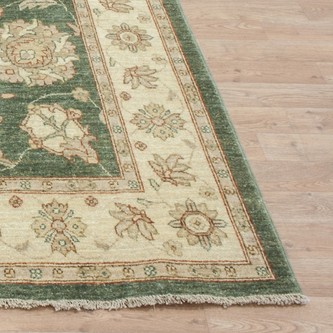 100% Wool Cream coloured Afghan Veg Dye Rug AVE019091 208x156 Handknotted in Afghanistan with a 6mm pile