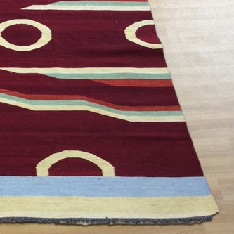  Afghan Veg Dyed Kelim AVK021000 240x176 handknotted 3mm