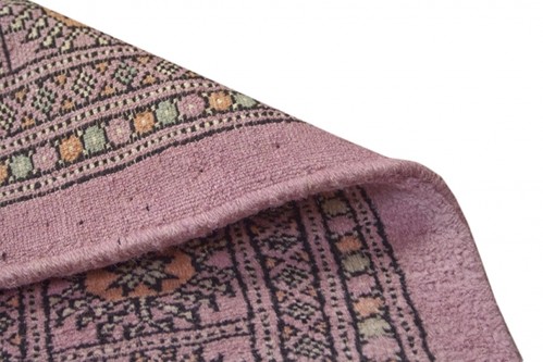100% Wool Purple Fine Pakistan Bokhara Rug Design Handknotted in Pakistan with a 10mm pile Image 4