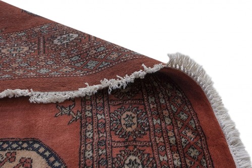 100% Wool Rust Fine Pakistan Bokhara Rug Design Handknotted in Pakistan with a 10mm pile Image 4