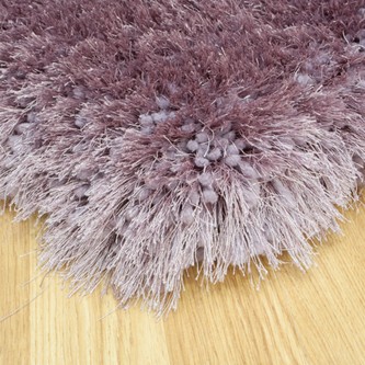 100% Polyester Lilac Shaggy Rug Design Handmade in China with a 45mm pile Image 2