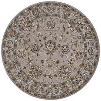 95% Wool / 5% Silk Beige Royal Yelmi Rug Design Handtufted in China with a 12mm pile Image 5