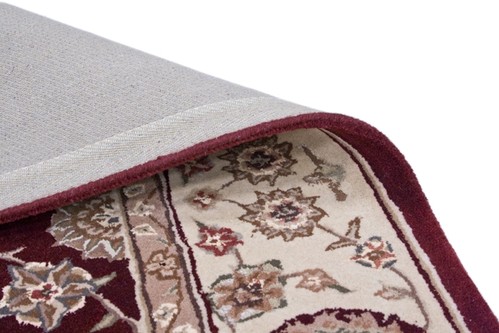 95% Wool / 5% Silk Red Royal Yelmi Rug Design Handtufted in China with a 12mm pile Image 3