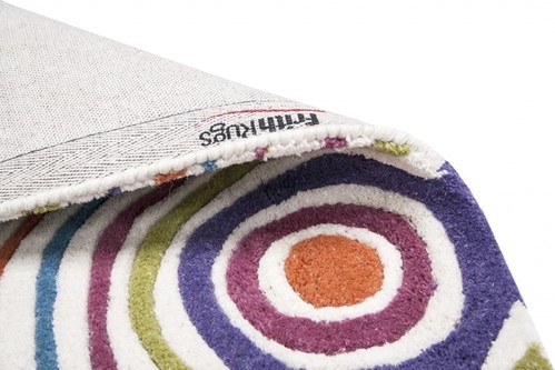 100% Wool Multi Ella Claire Vibrance Indian Rug Handmade in India with a 18mm pile Image 4