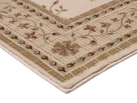 100% Wool Cream Kashimar Woven Rug Design Machine Woven in Egypt with a 12mm pile Image 3