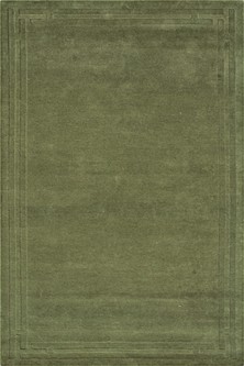 100% Wool Green Lippa Plain Carved Indian Rug Design Handtufted in India with a 13mm pile Image 2