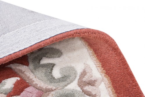 100% Wool Rust Emperor Indian Rug Design HPR012 newspaper offer Handmade in India with a 15mm pile Image 3