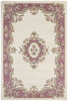 100% Wool Cream Emperor Indian Rug Design HPR013 newspaper offer Handmade in India with a 15mm pile