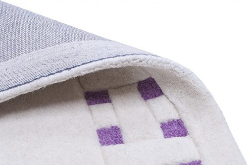 100% Wool Cream Indian Mahal Basket Weave Design Handmade in India with a 18mm pile Image 4