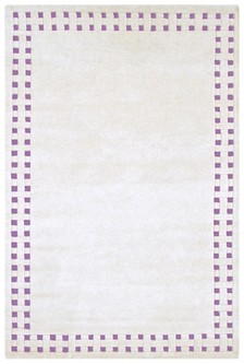 100% Wool Cream Indian Mahal Basket Weave Design Handmade in India with a 18mm pile Image 2