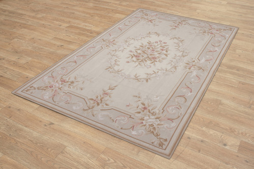 100% Wool Gold Aubusson Rugs and Carpets Handmade in China with a 5mm pile