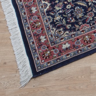 100% Wool Blue Persian Pakistan Rug PAP051CHE 5.16 x .80 Handknotted in Iran with a 20mm pile Image 2