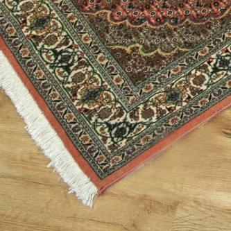 100% Wool Rose Persian Mahi Tabriz Rug PMT049095 4.02 x .82 RUNNER Handknotted in Iran with a 12mm pile Image 2