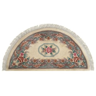 100% Wool Cream Premier Superwashed Chinese Rug D.108 Handknotted in China with a 25mm pile Image 5