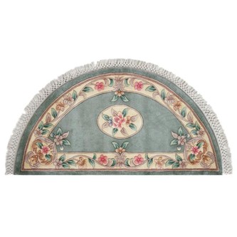 100% Wool Green Premier Superwashed Chinese Rug D.112 Handknotted in China with a 25mm pile Image 5