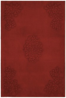 100% Wool Red Handmade Chinese Rug Design in China with a 18mm pile