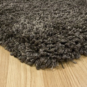 100% Polypropylene Brown Lippa Polypropylene Shaggy Rug Machine Made in Belgium with a 40mm pile Image 2